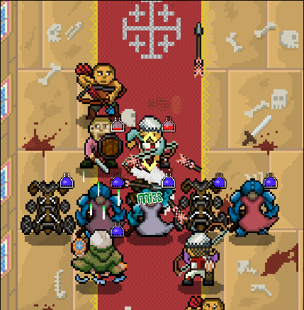 I created a wall of coins along with the treasure room for the units to break through.