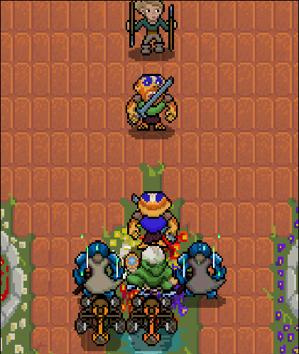 Kiril also polished up the trebuchet last week. It can attack over any unit so its great for targeting healers in the back ( we still don't have an animation for its rock exploding yet)