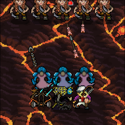 We also created a demon portal gate to transition to the new background