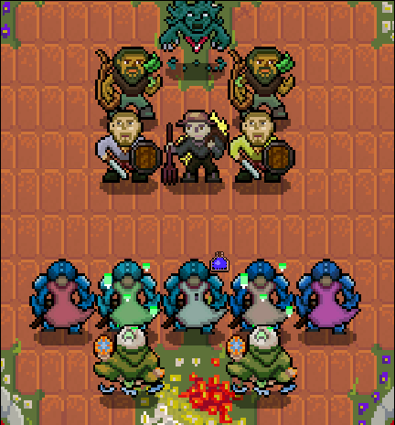 This ability can also be equipped to other units using rings. In this example several knights have the battering rams shock wave ability.