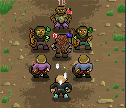 The clergy man burst heals in a random direction every 5 seconds. Its important to make sure you position him correctly to keep your army healed.