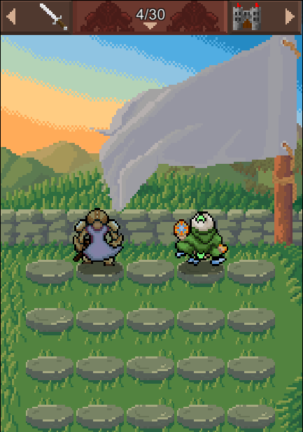 There is still a lot of work left to do, but as you can see we have a flag that can change color based on your army. We are going to continue this mountainous feeling throughout the rest of the menus as well.