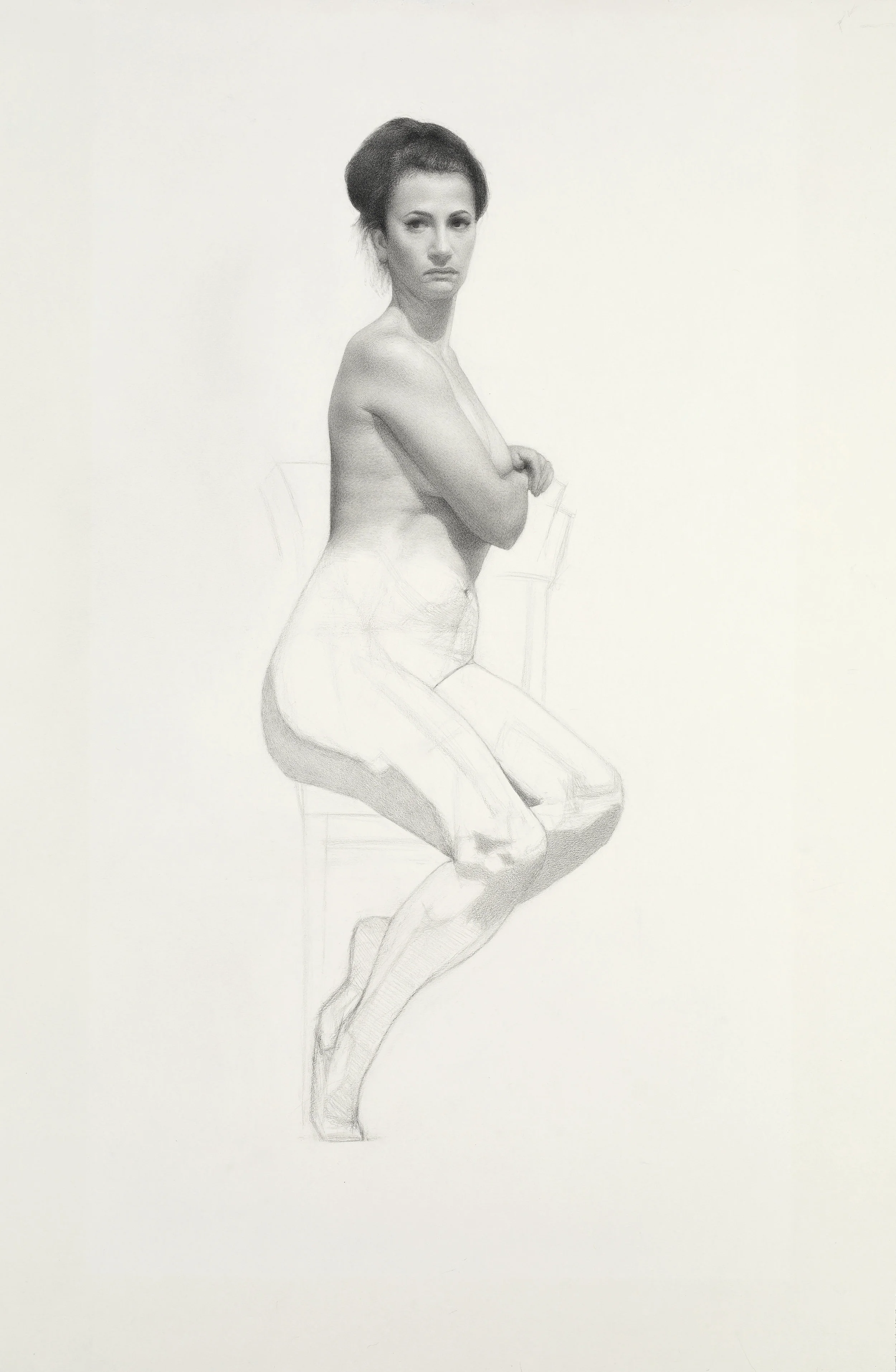 Tatiana, 2017. Pencil on paper. 26 x 16"