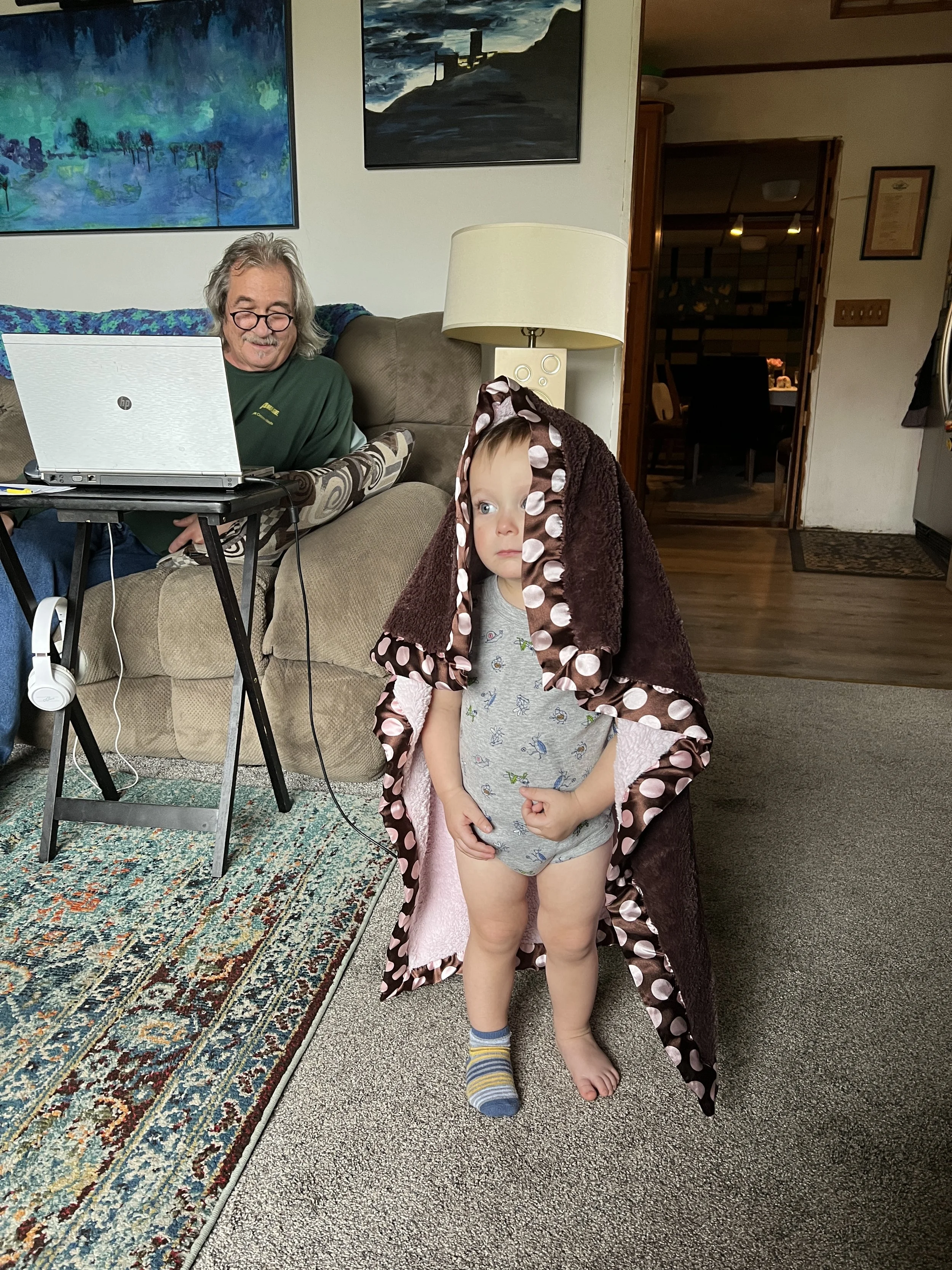 Louie with an old move of his dad's