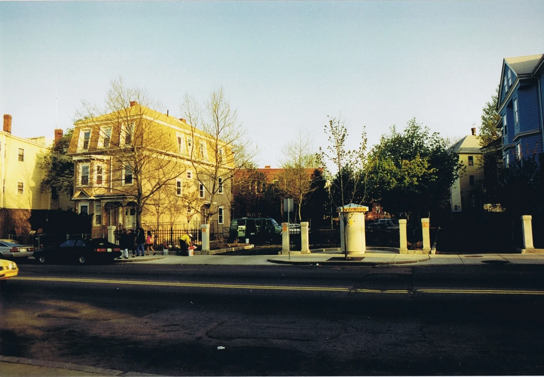 Municipal parking lot between 348 and 358 Centre St., 1993
