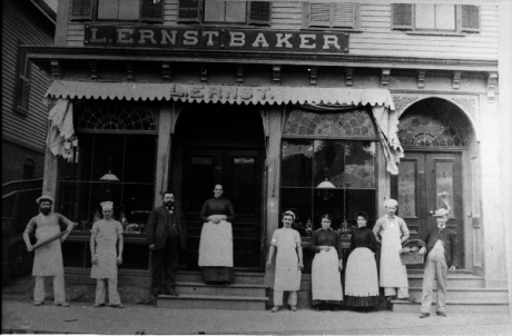  Exterior view of L. Ernst Bakery located in the vicinity of Boylston Station, Jamaica Plain.&nbsp; Photograph courtesy of Emy Thomas. Higher resolution versions of photographs in this set are  available .﻿﻿ 