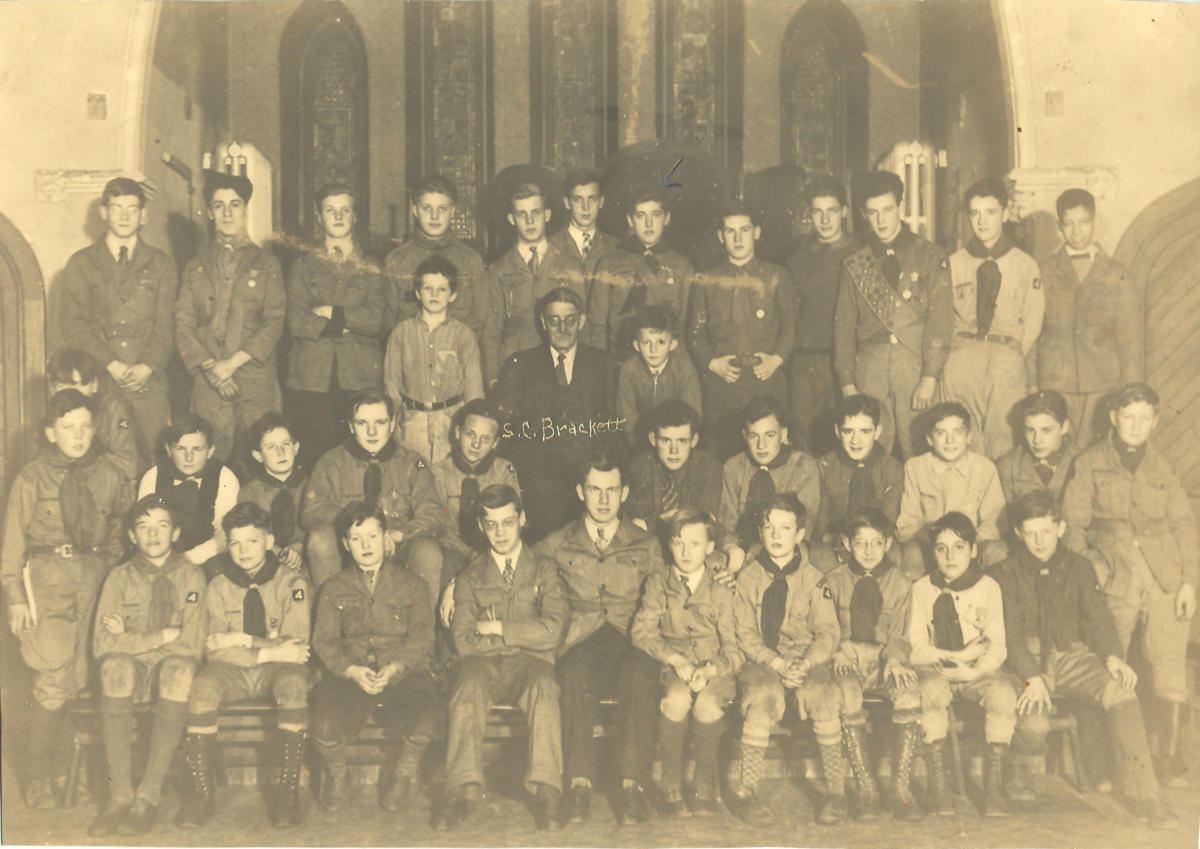 St. John’s Parish Boy Scout Troop 4, 1932. Photograph courtesy of Jon Blake.