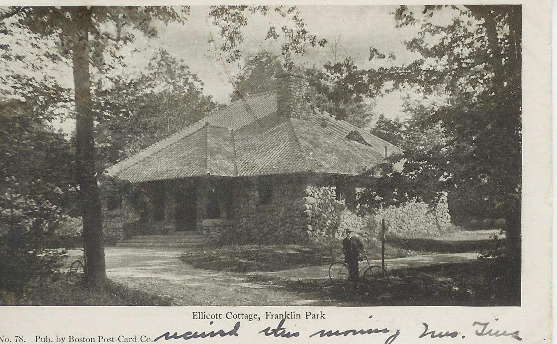 Postcard of Ellicott Cottage.