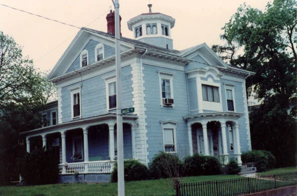 50 Burroughs St. at the corner with Agassiz Park. Now the Taylor House Bed and Breakfast, restored between 1996-2002.