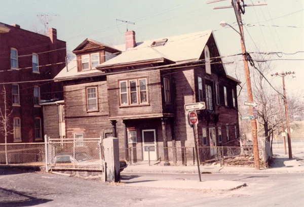 100-102 Seaverns Ave. at the corner with Everett St., Elm St. and Gordon Place.