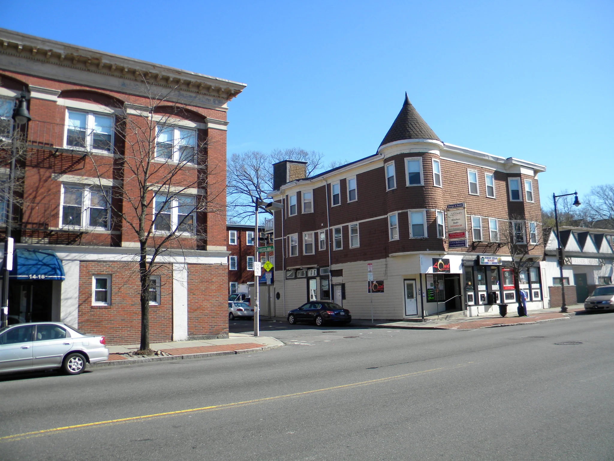 Minton Building and 18 Hyde Park Avenue Block at corner of Woodlawn St. Photograph by Richard Heath