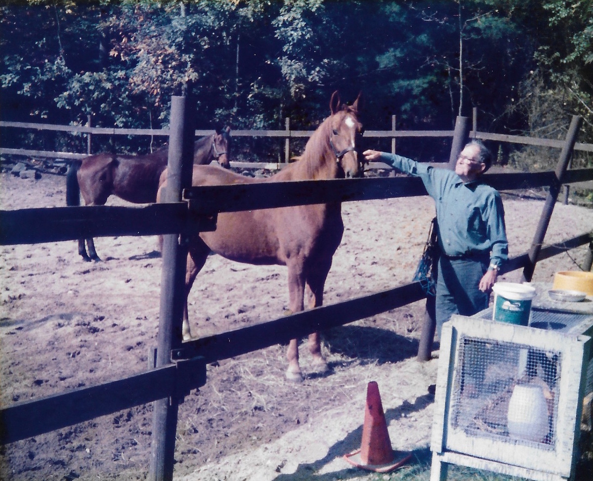 Jimmy at the stable, courtesy of John Lovett