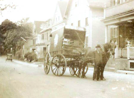 Milkman circa 1915. Courtesy Harold C. Knapp, Jr.