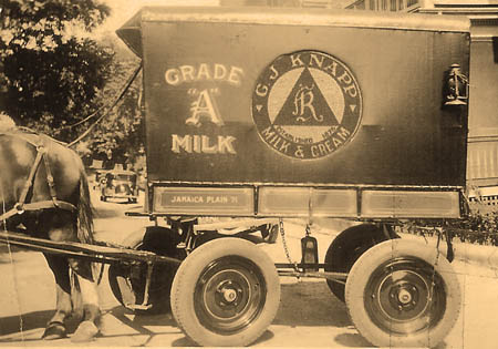 1936 horse-drawn wagon with pneumatic tires. Courtesy Harold C. Knapp, Jr.