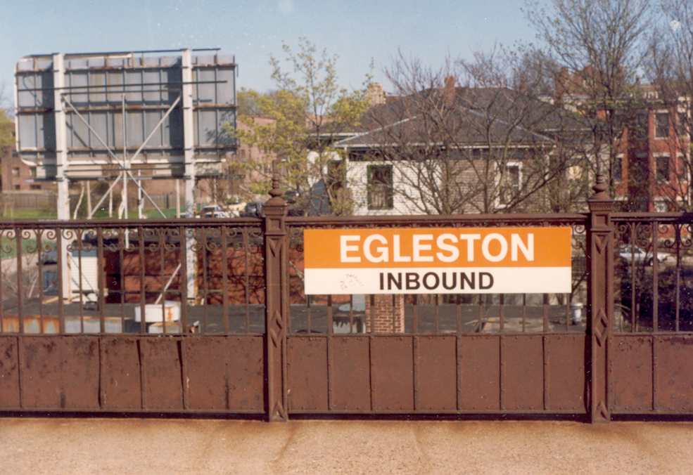 Egleston Square Orange Line station. Summer of 1982. Photograph by Richard Heath. 