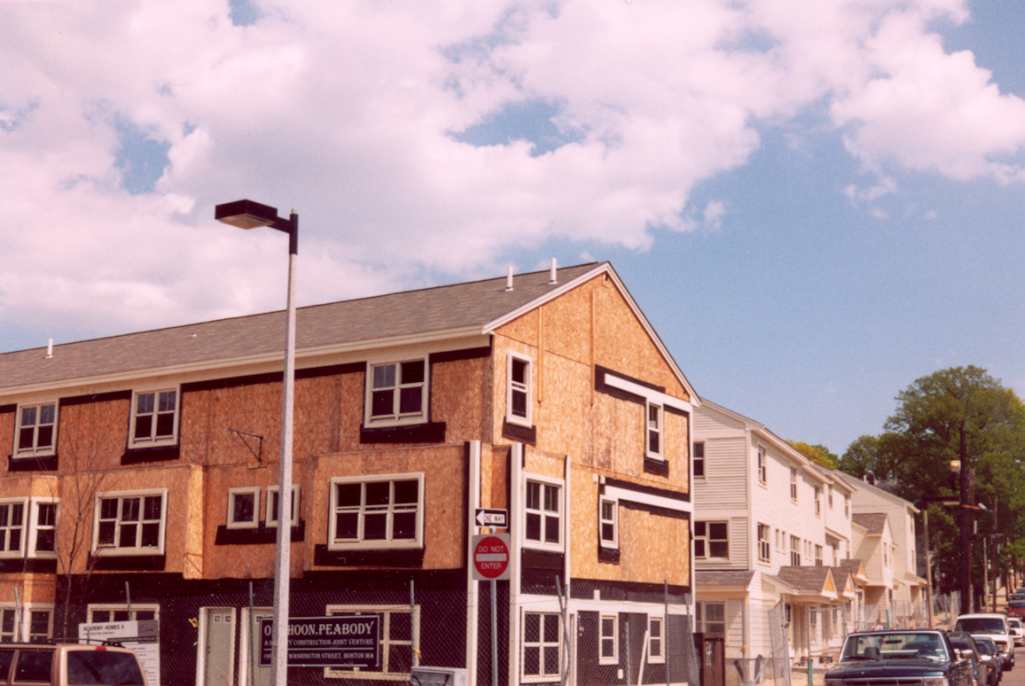 Academy Homes II now. Washington Street and Cobden Street. The photograph was taken in April, 2003.