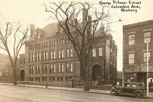 The George Putnam School, built in 1881. City of Boston Archives.