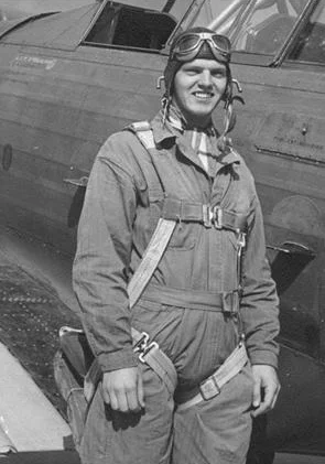 Phillip Rasmussen at flight school. Courtesy Wikipedia.