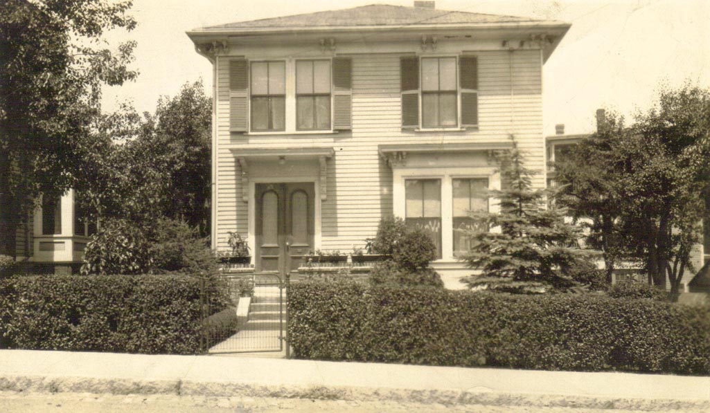  Show here is 11 Evergreen Street in Jamaica Plain. Photograph taken between 1931 and 1933. This was the home of Charles and Josephine Dunlap from 1930 to 1937 and has been provided courtesy of their son, Jim Dunlap. 