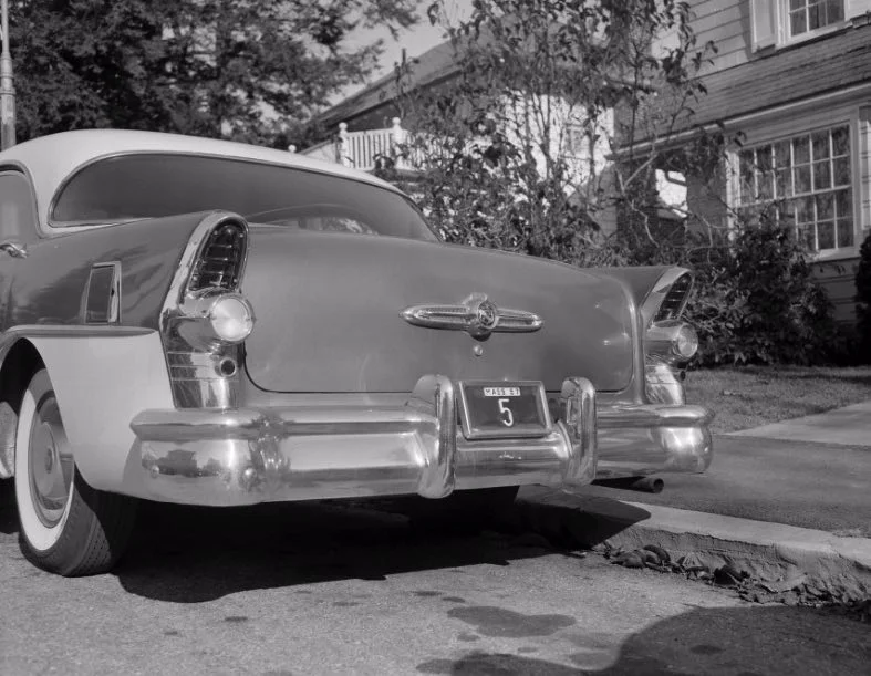 Curley's car displaying the number 5 license plate. Jamaica Plain Historical Society archives. https://www.digitalcommonwealth.org/search/commonwealth:kk91gc774