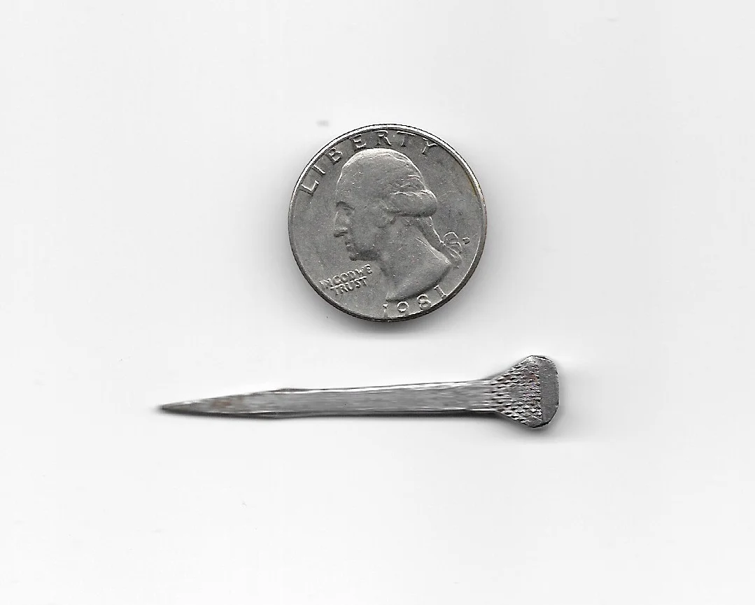 Horseshoe nail, courtesy of John Lovett