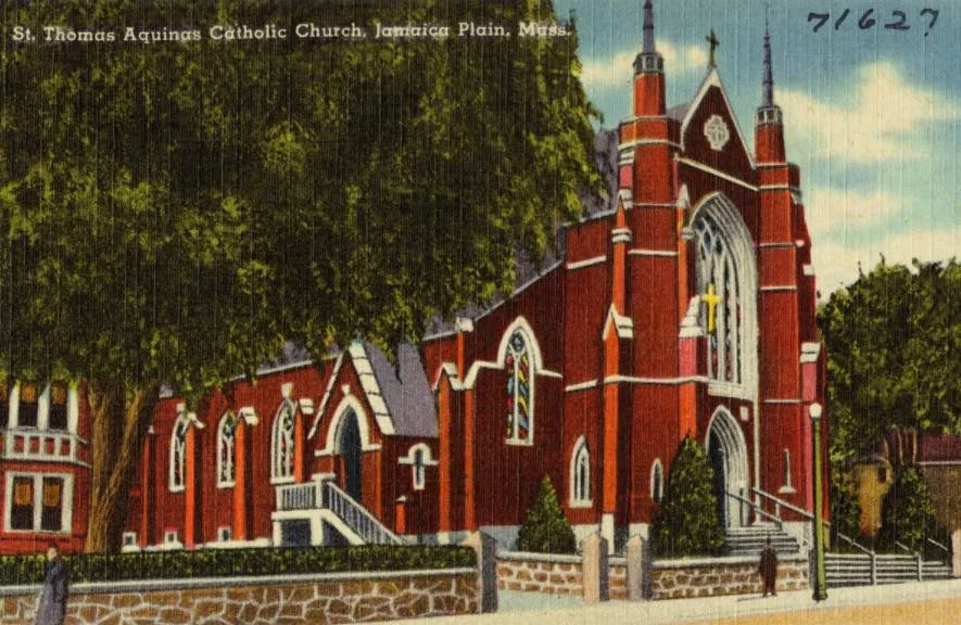 St. Thomas Aquinas Church. Courtesy Digital Commonwealth. Download .