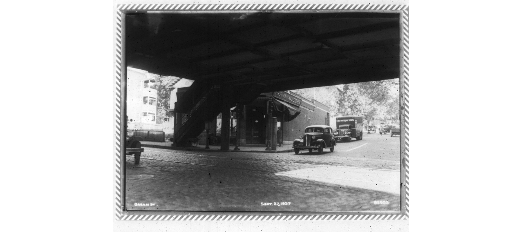 Green Street elevated stairway. Courtesy of Historic New England. More information