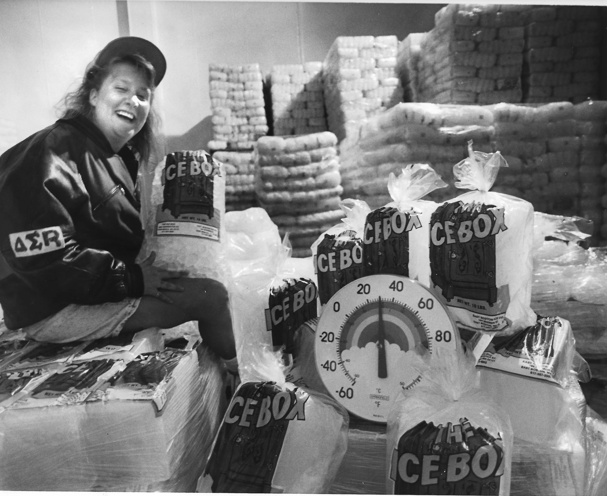 Working at the Ice Box in 1989