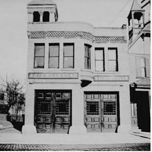 The first Egleston Square Fire Station near Atherton Street, Built circa 1880. Image courtesy of the BPL Print Department