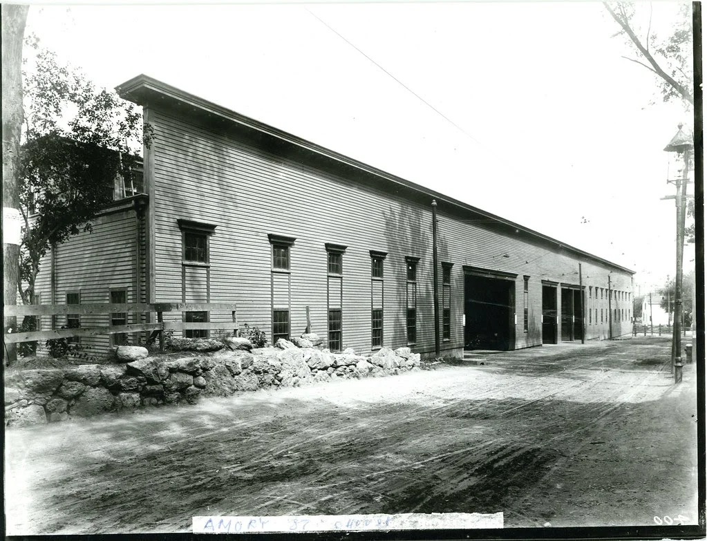 Amory Street Carhouse (undated) From City of Boston Archives - Public Works Department photograph collection, 5000.009