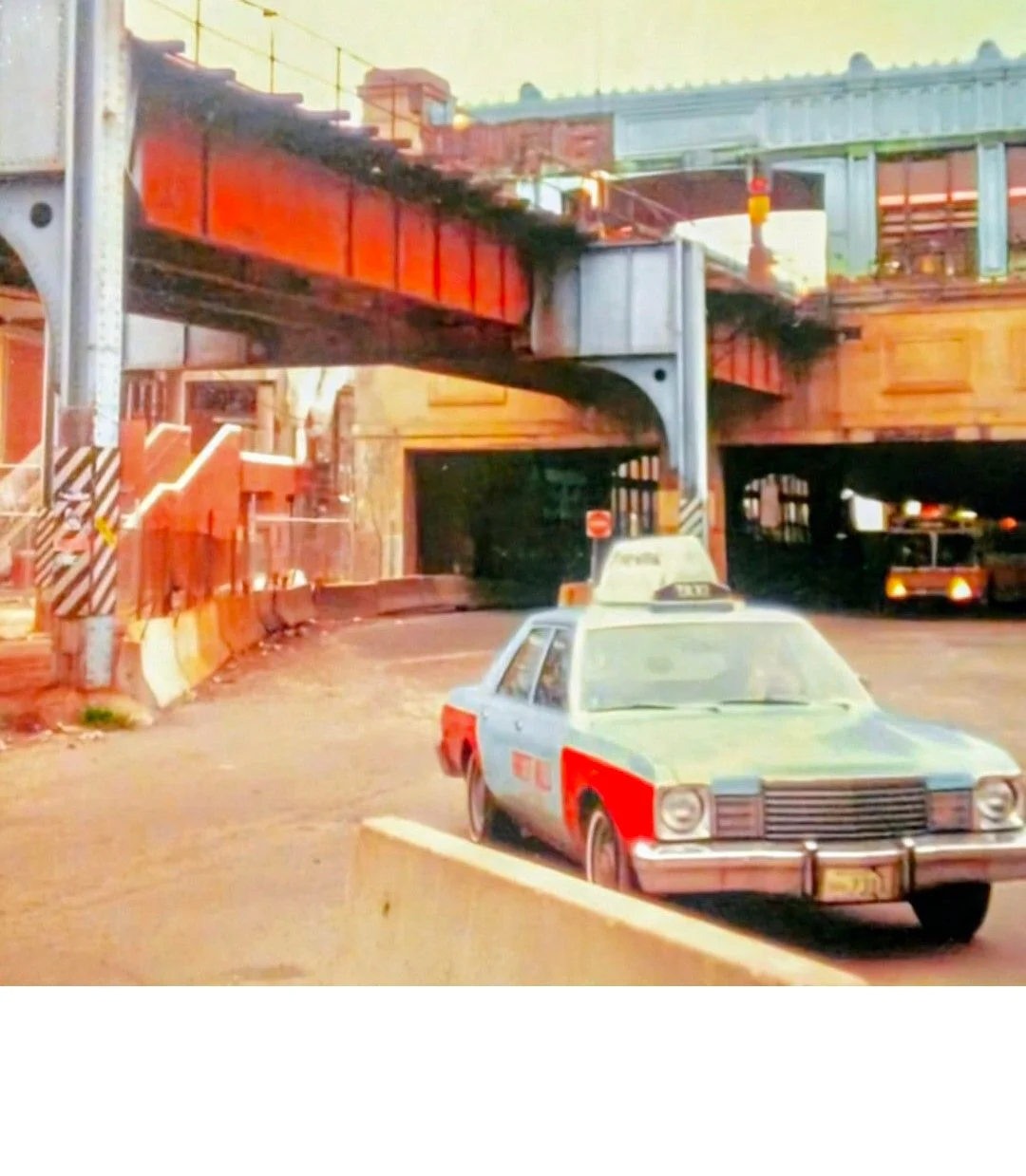  A taxi waits for passengers at the Forest Hills Station. Image posted to Facebook and attributed to Adam Oicles. 
