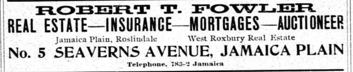 Advertisement from 1906 Boston City Directory