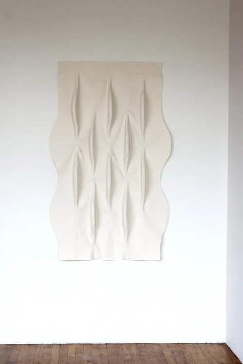Hallworth , 2015. 60” x 36”, unbleached canvas