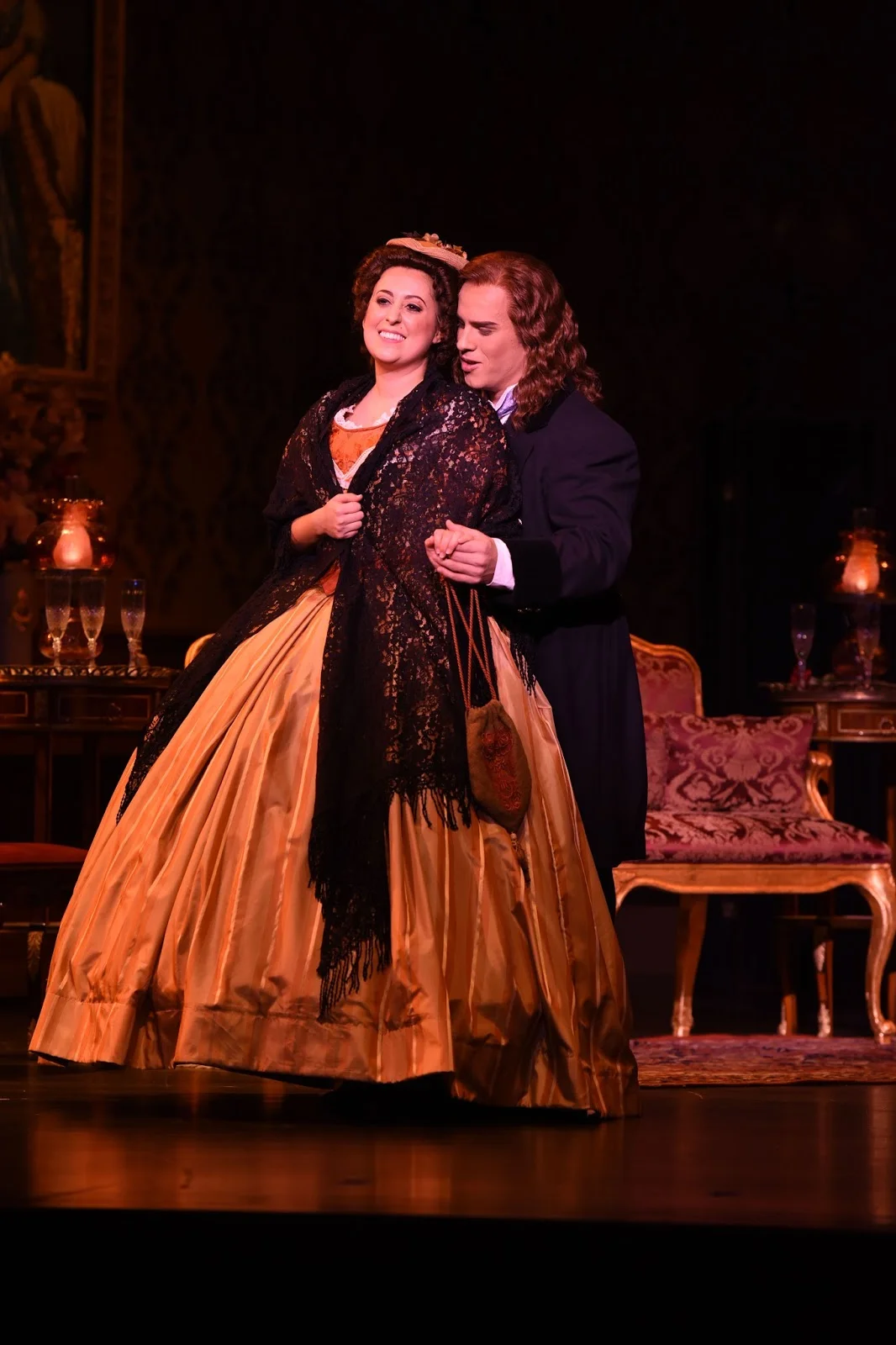 La rondine - Opera San Jose Elena Galván (Lisette) and Mason Gates (Prunier)in La rondine with Opera San Jose. Photo credit: Pat Kirk