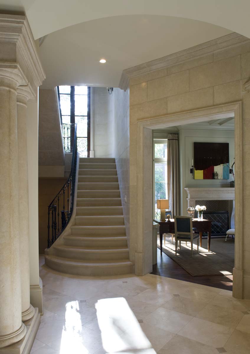 French Courtyard House Stair Hall