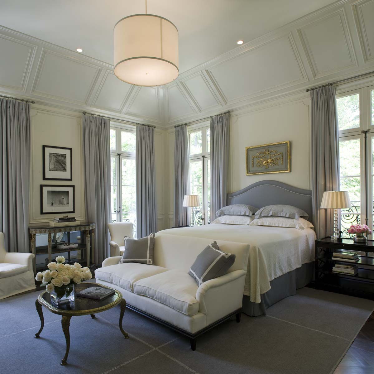 French Courtyard House Master Suite