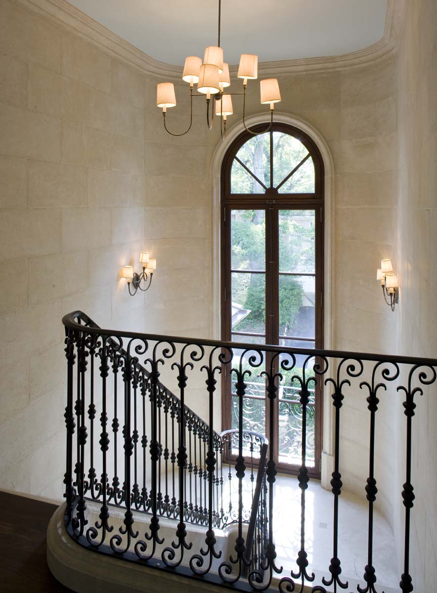 French Courtyard House Staircase Landing