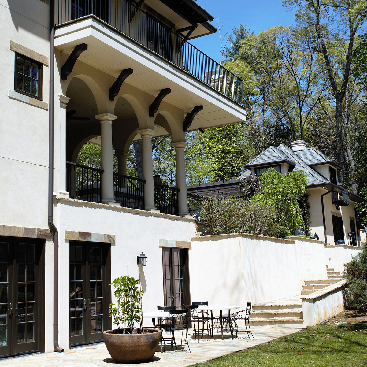 Terrace &amp; Balcony, Wooded Hill Estate | William T. Baker