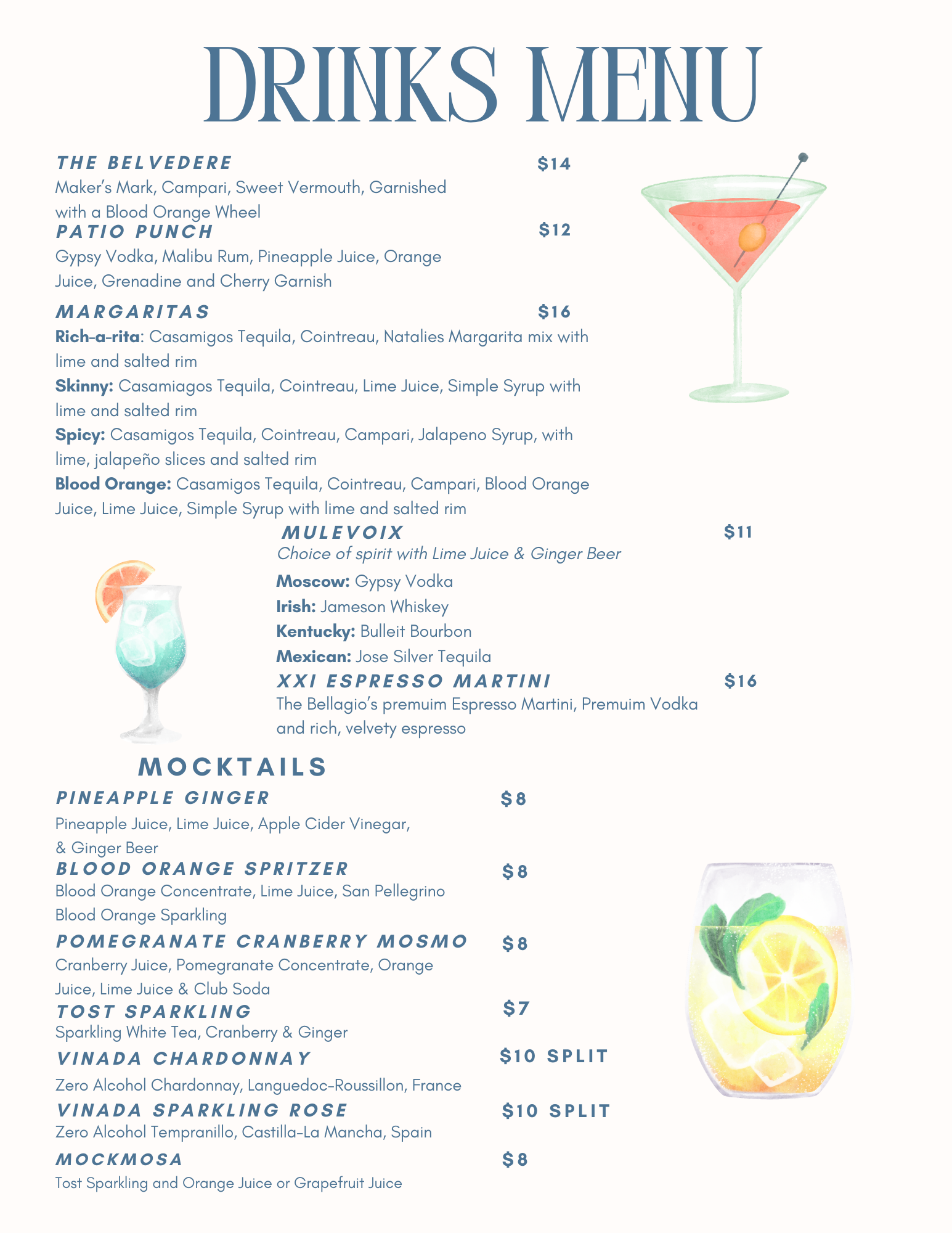 Menu — Bridge Street Tap Room
