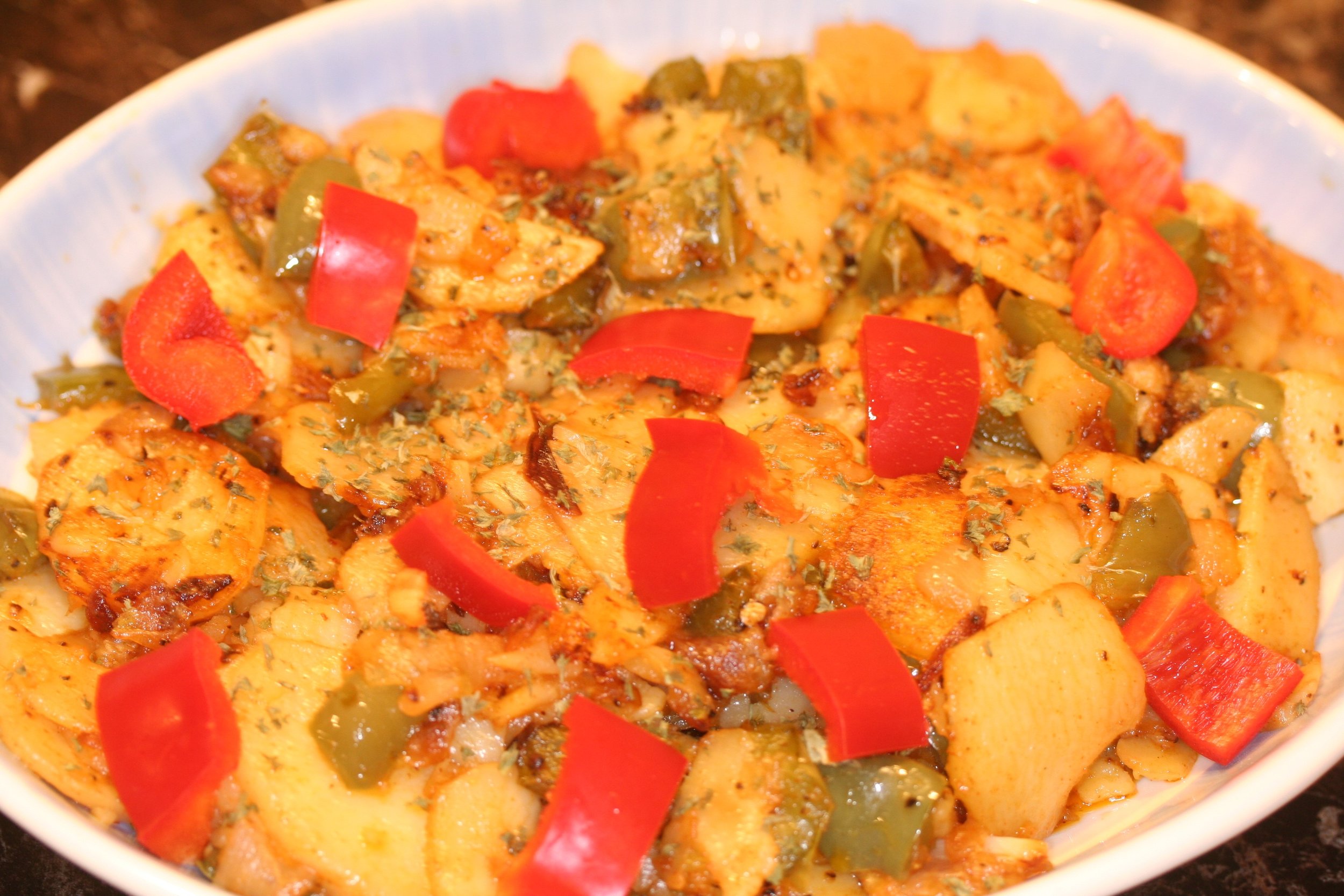 Caribbean style home fries