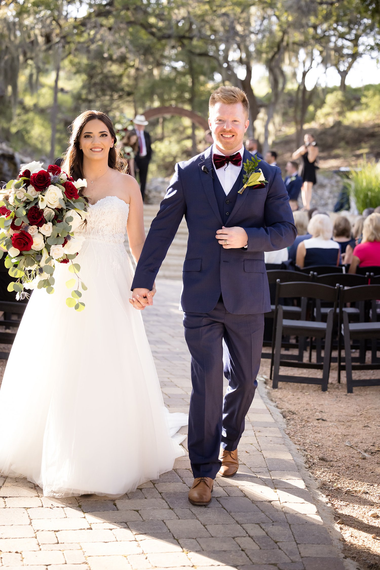 Newly weds Brittany and Aron