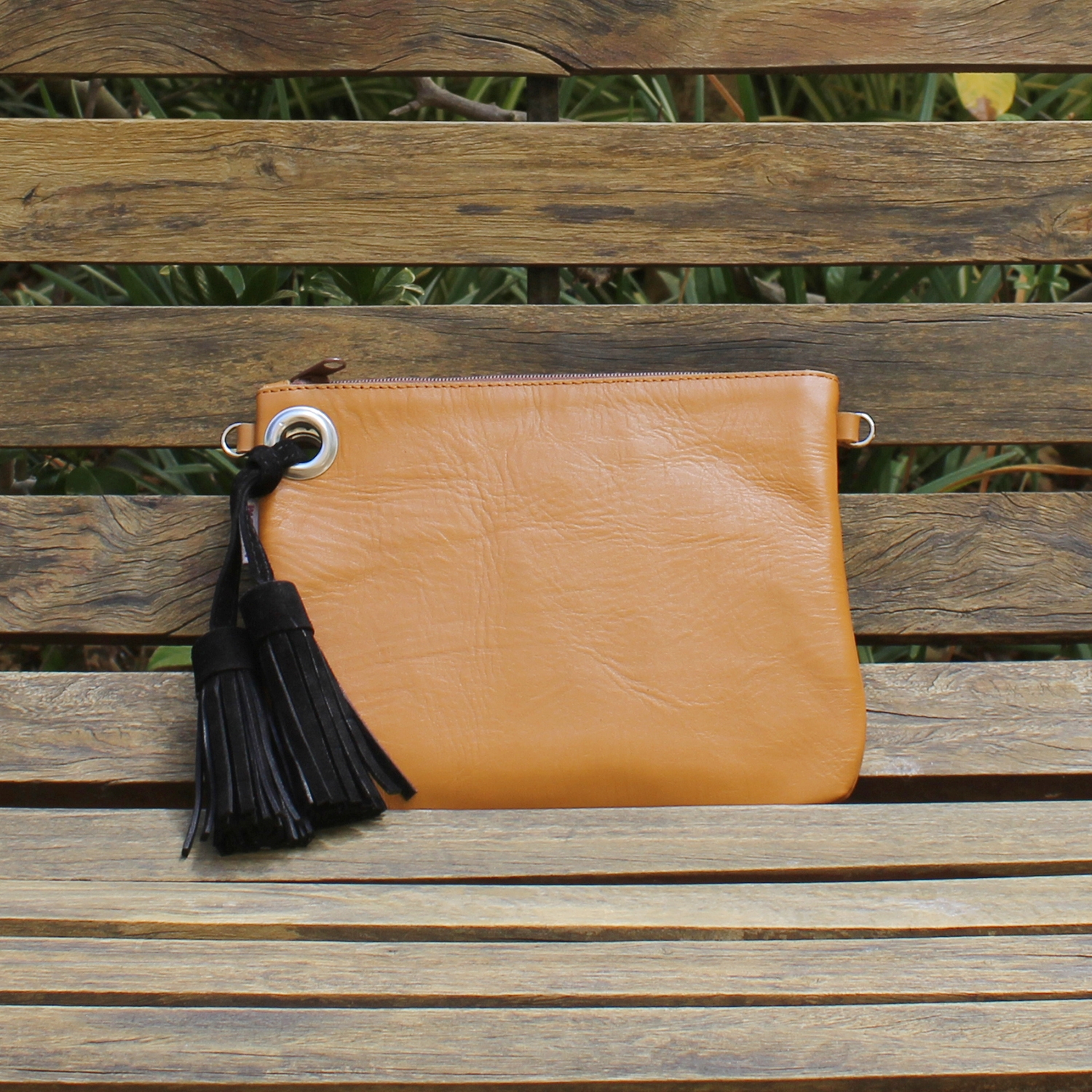 Leather bag, leather clutch