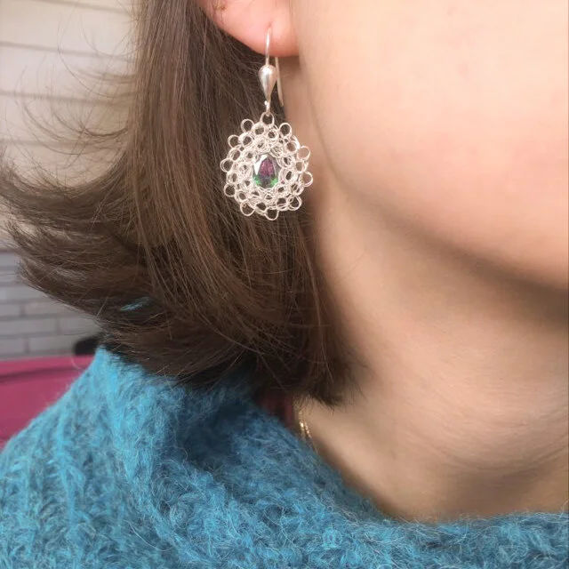 Silver-earring-handmade