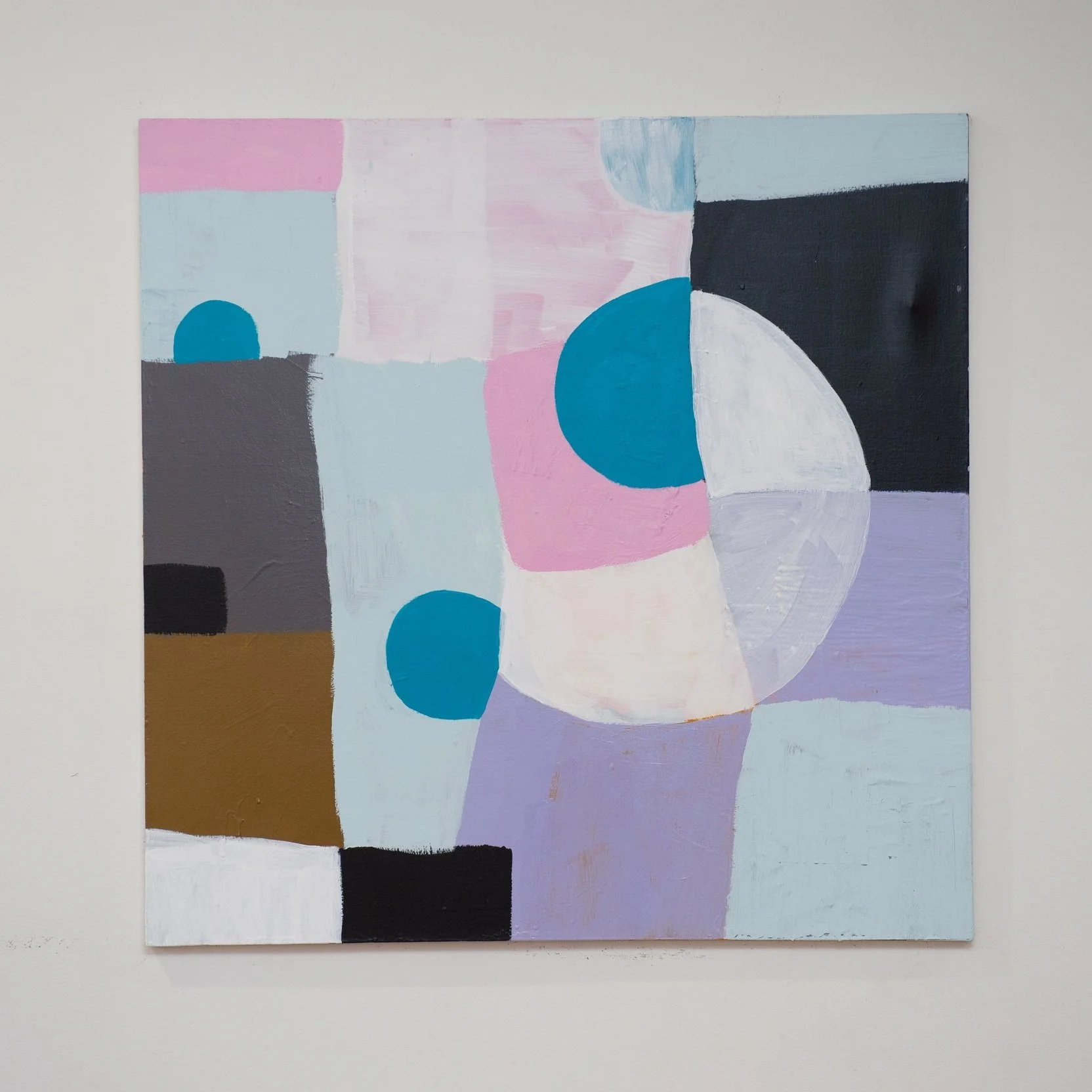 blue lavender abstract contemporary quilt bold painting oops paint