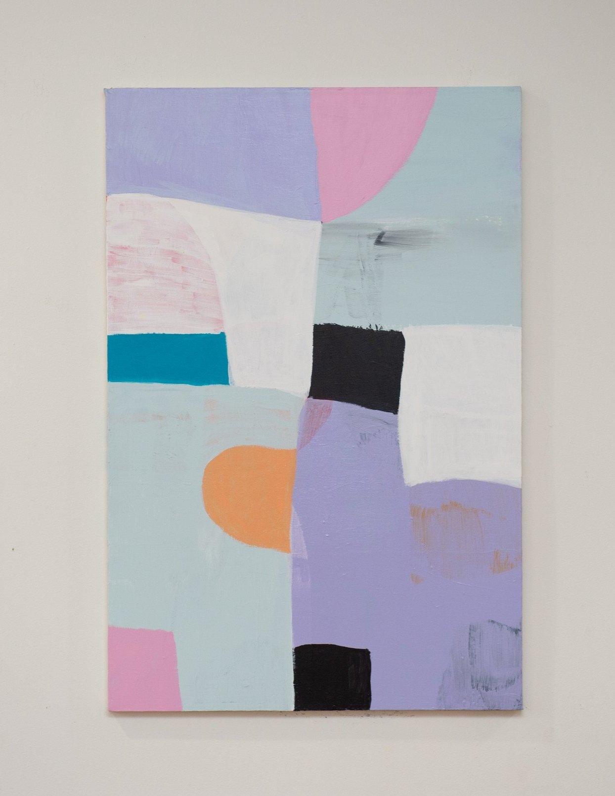 lavender blue abstract contemporary painting oops paint