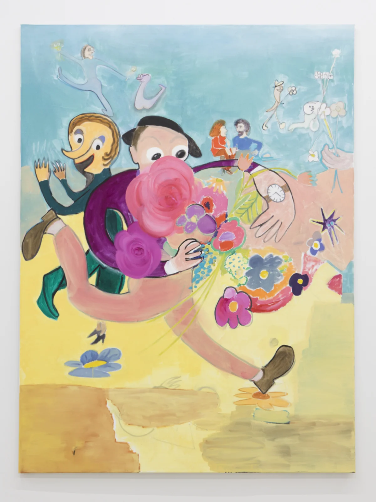 KATRIN PLAVČAK Der Kavalier (2016) oil on canvas 78.74 x 59"