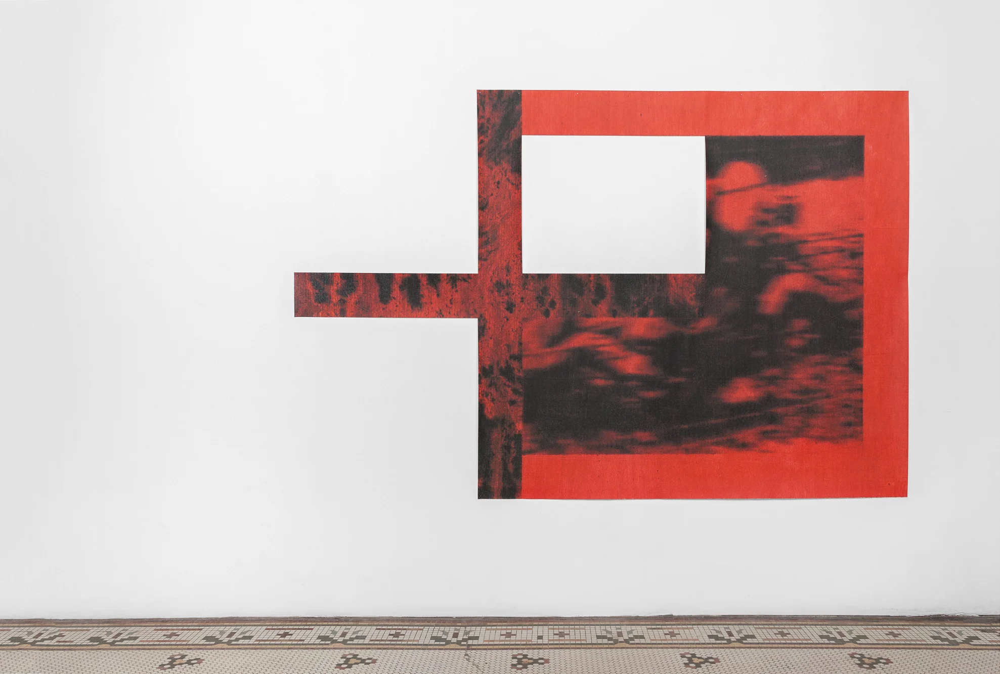  Darja Bajagić  To Each His Own [Is Beautiful] (Ornament) , 2019 acrylic, UV print on canvas 64.5 x 97.5 in (163.83 x 247.65 cm) #DB1015 