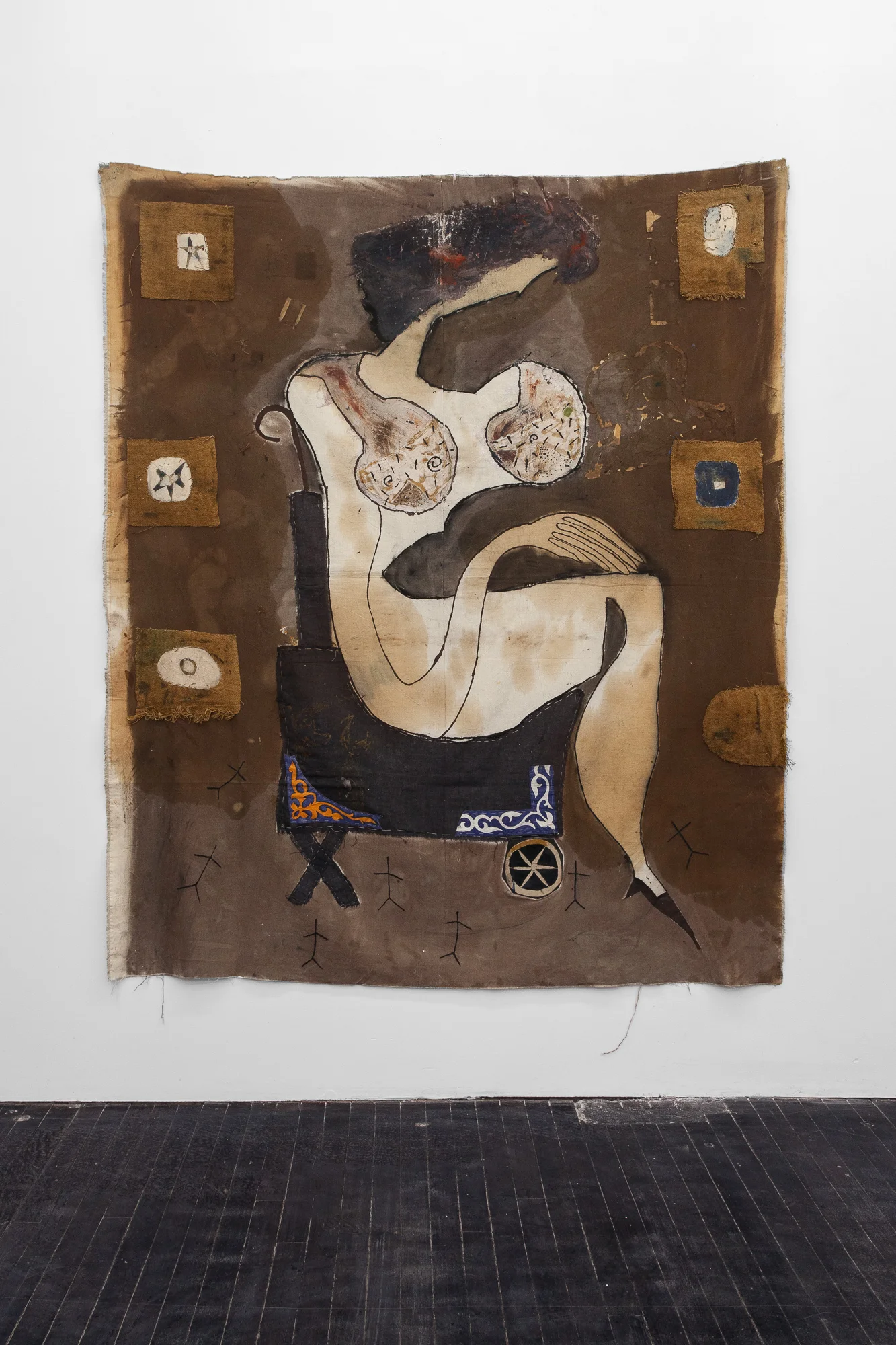  Sekana Radović  After Night Comes Day , 1999 mixed-media on fabric 76 x 63 in (193.04 x 160.02 cm) #SR1006 