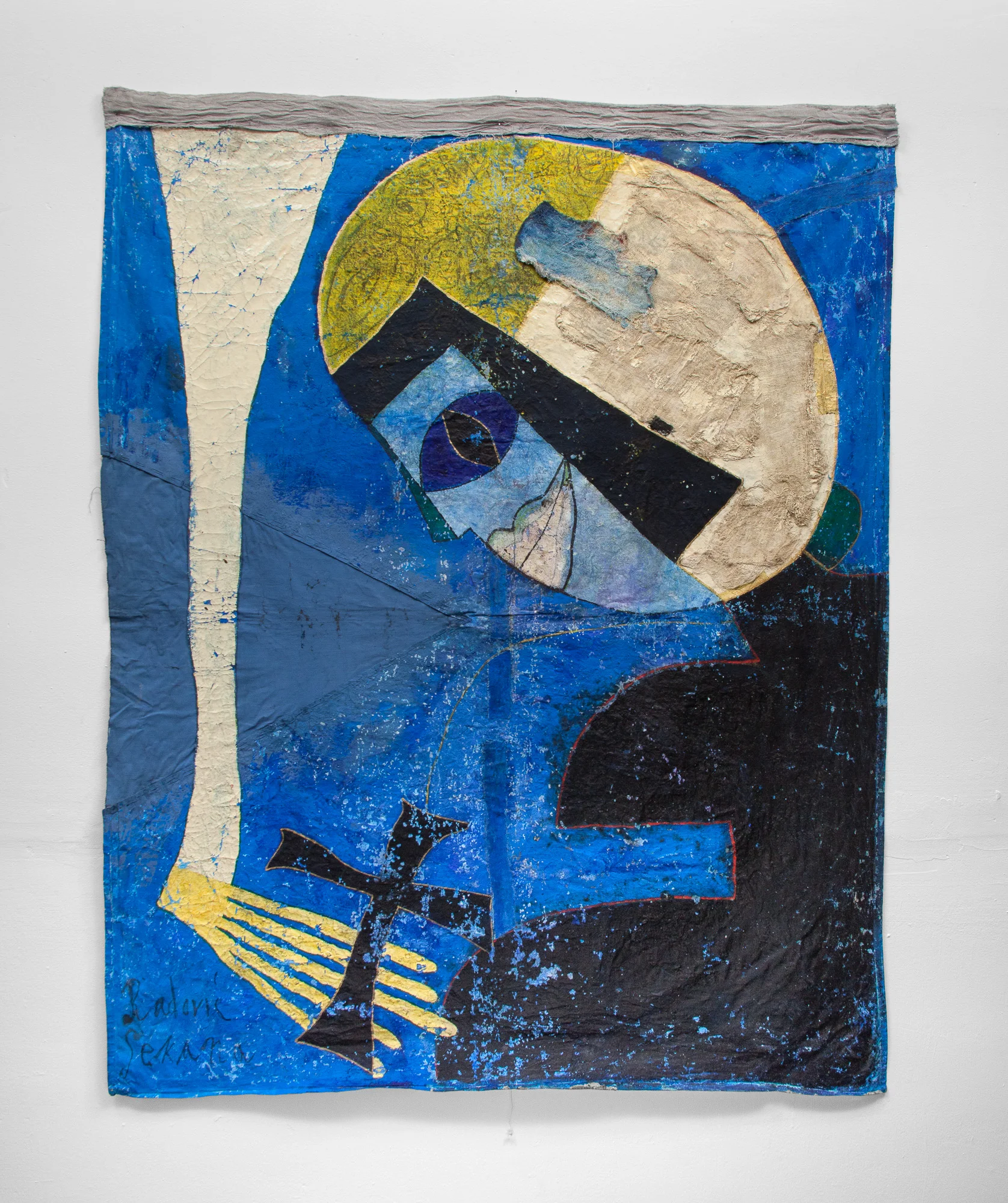  Sekana Radović  Healing , 2000 mixed-media on fabric 53 x 41 in (134.62 x 104.14 cm) #SR1007 