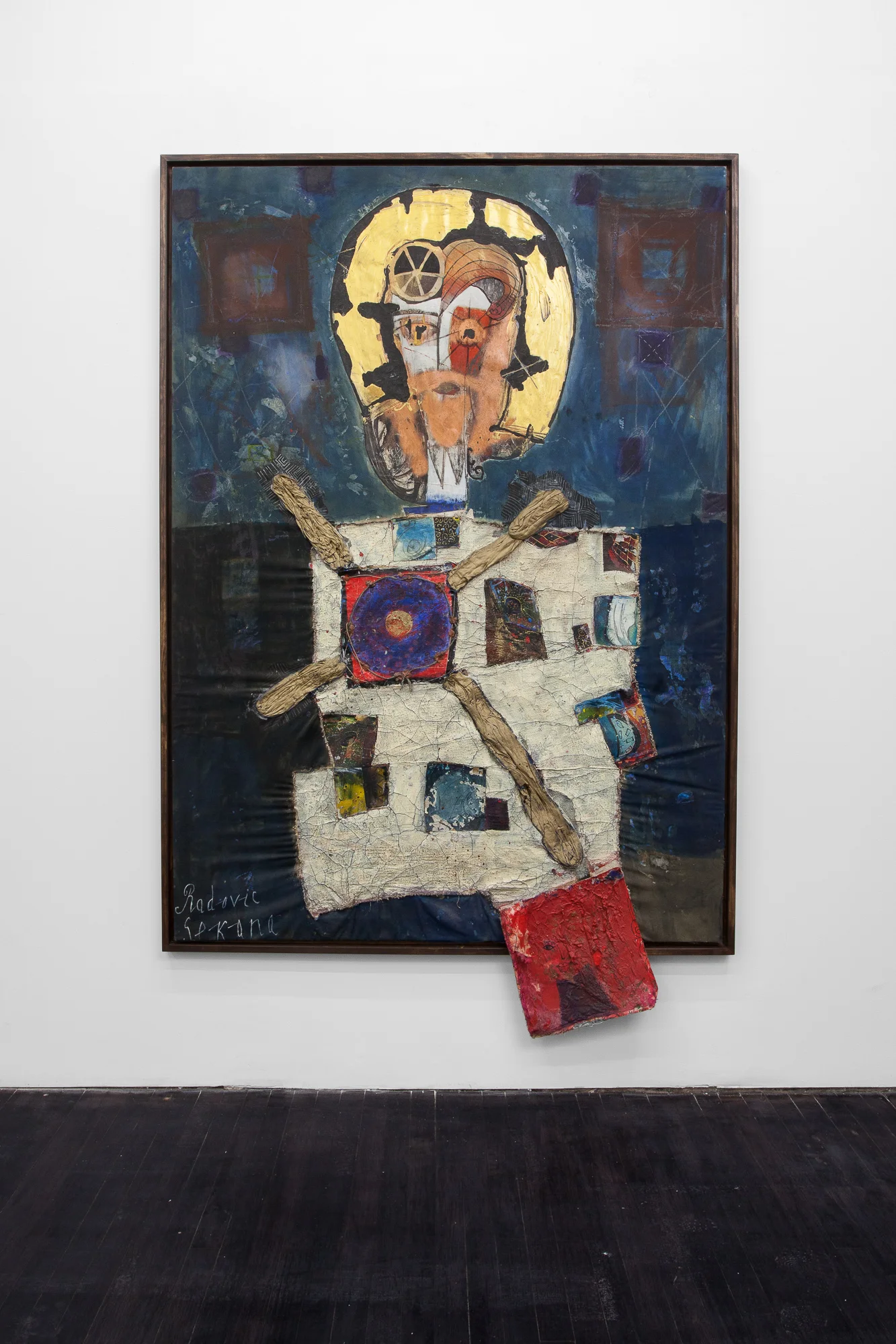 Sekana Radovicć  Saint Basil of Ostrog , 2000 mixed-media on fabric 72.25 x 52 in (183.515 x 132.08 cm) #SR1012 